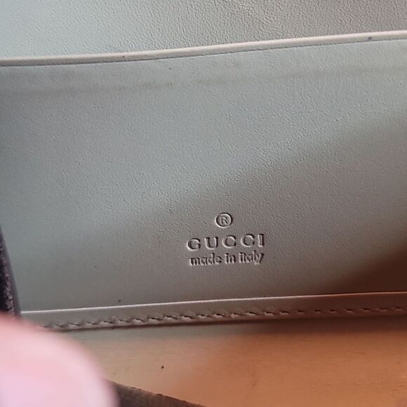 Gucci Rehab Repainted Guccissima Metal Bar Zip Around Wallet - Picture 6 of 9